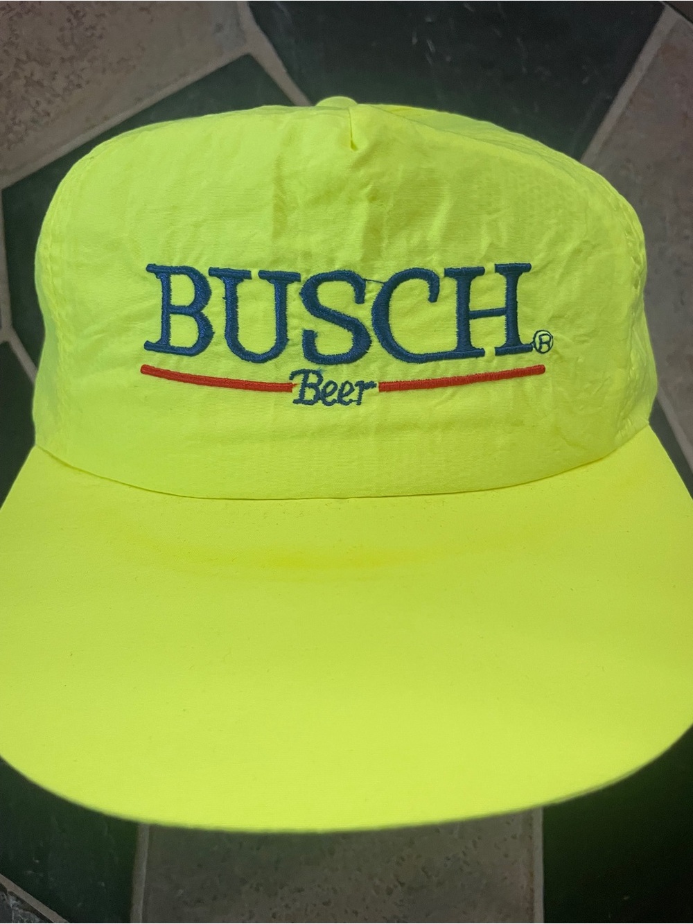 Busch Beer Neon Green Logo Cap